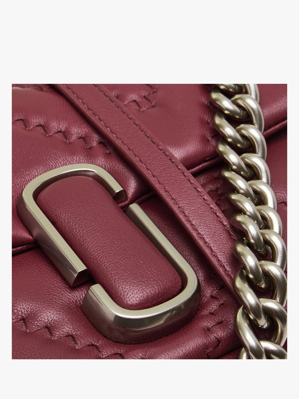 The Quilted Leather J Marc Cherry Shoulder Bag