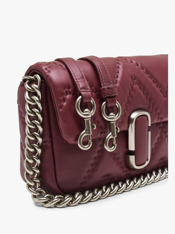 The Quilted Leather J Marc Cherry Shoulder Bag