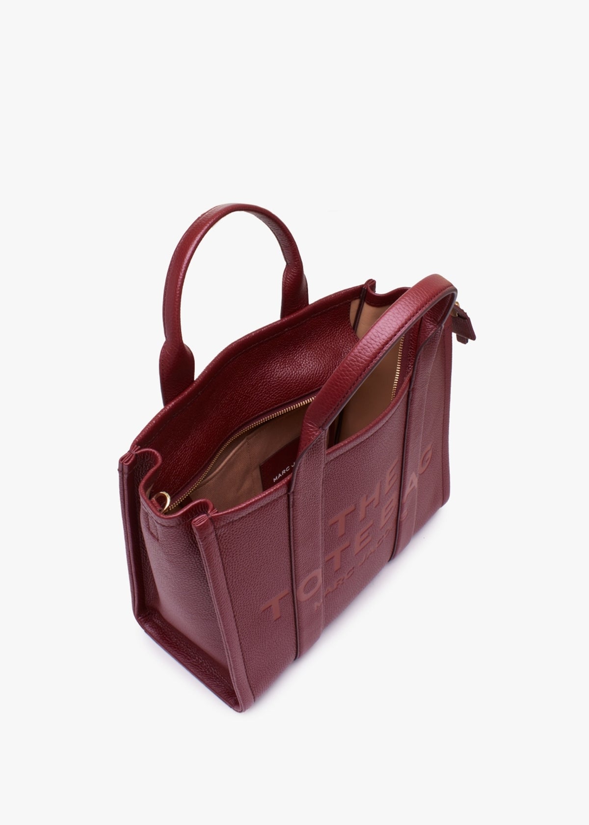 The Leather Medium Cherry Tote Bag
