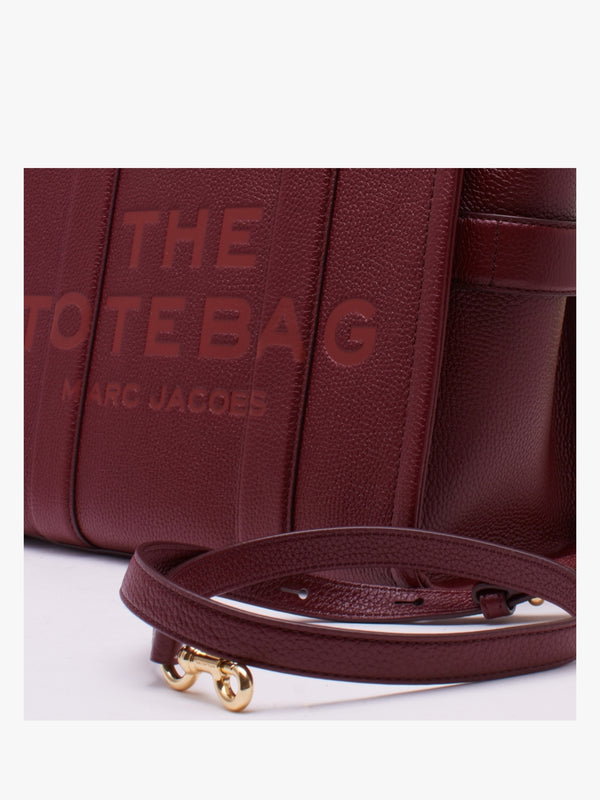 The Leather Medium Cherry Tote Bag