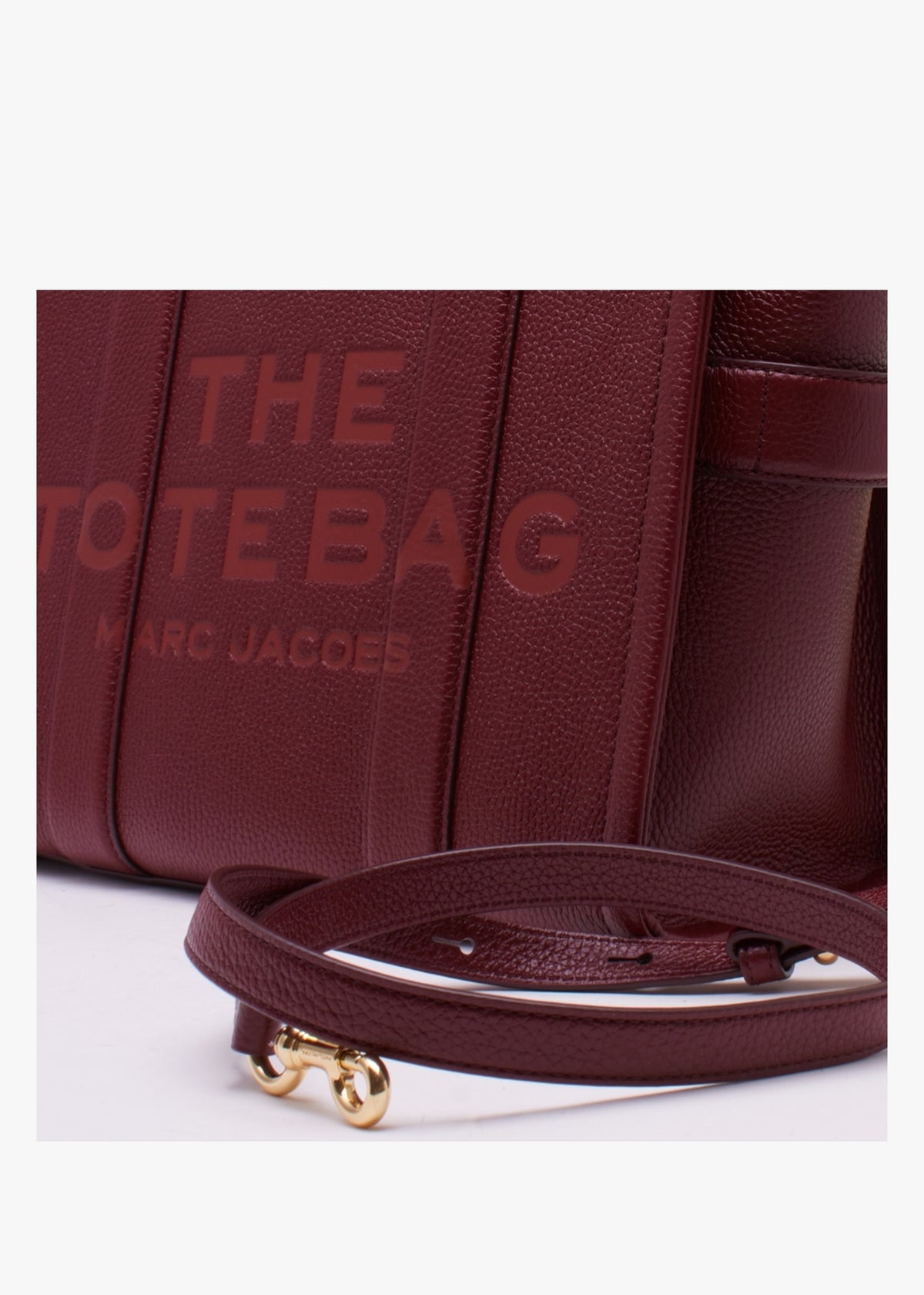 The Leather Medium Cherry Tote Bag