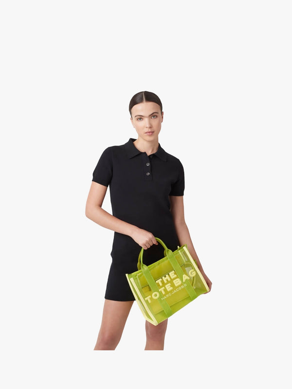 The Mesh Medium Bright Green Tote Bag