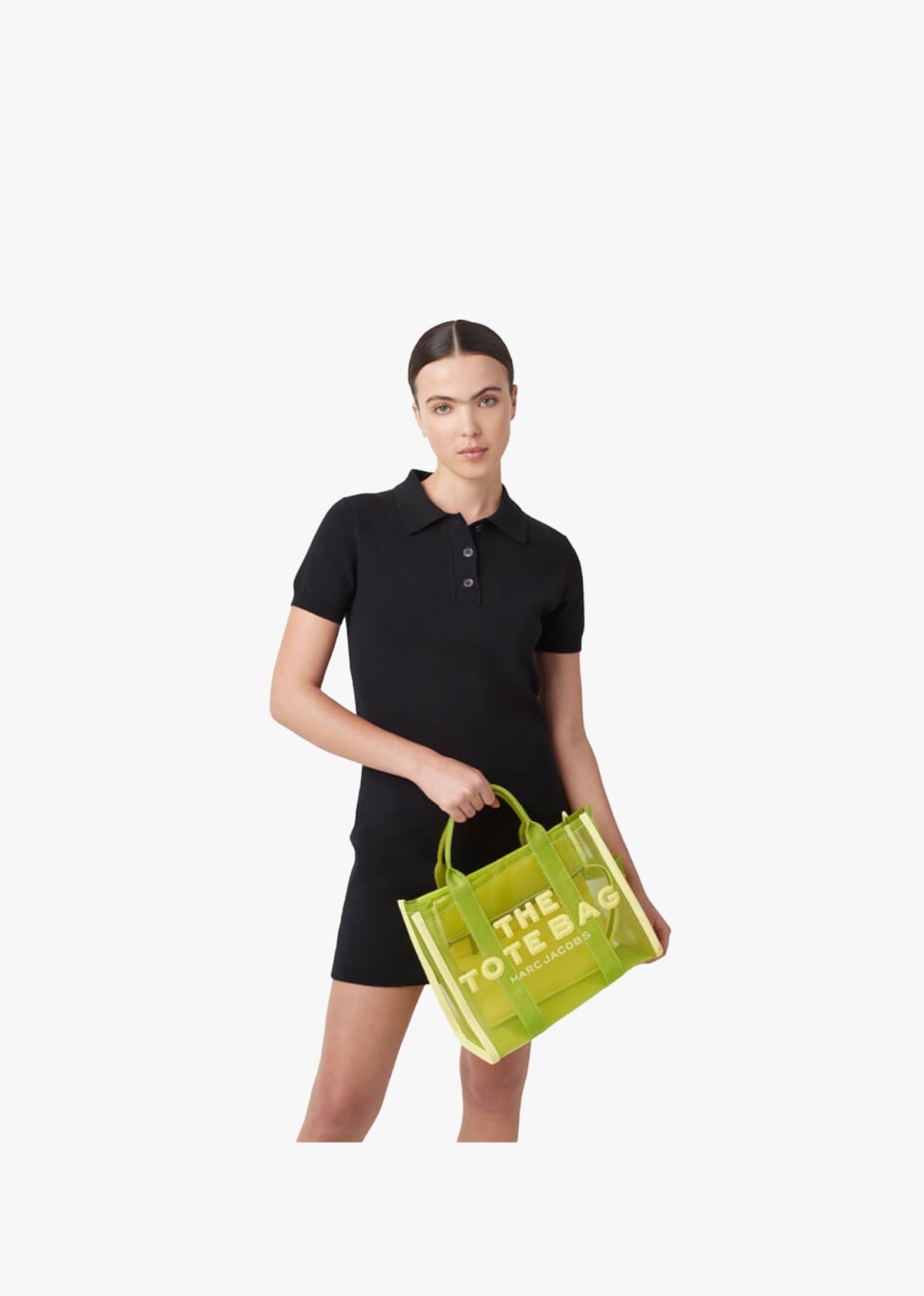 The Mesh Medium Bright Green Tote Bag