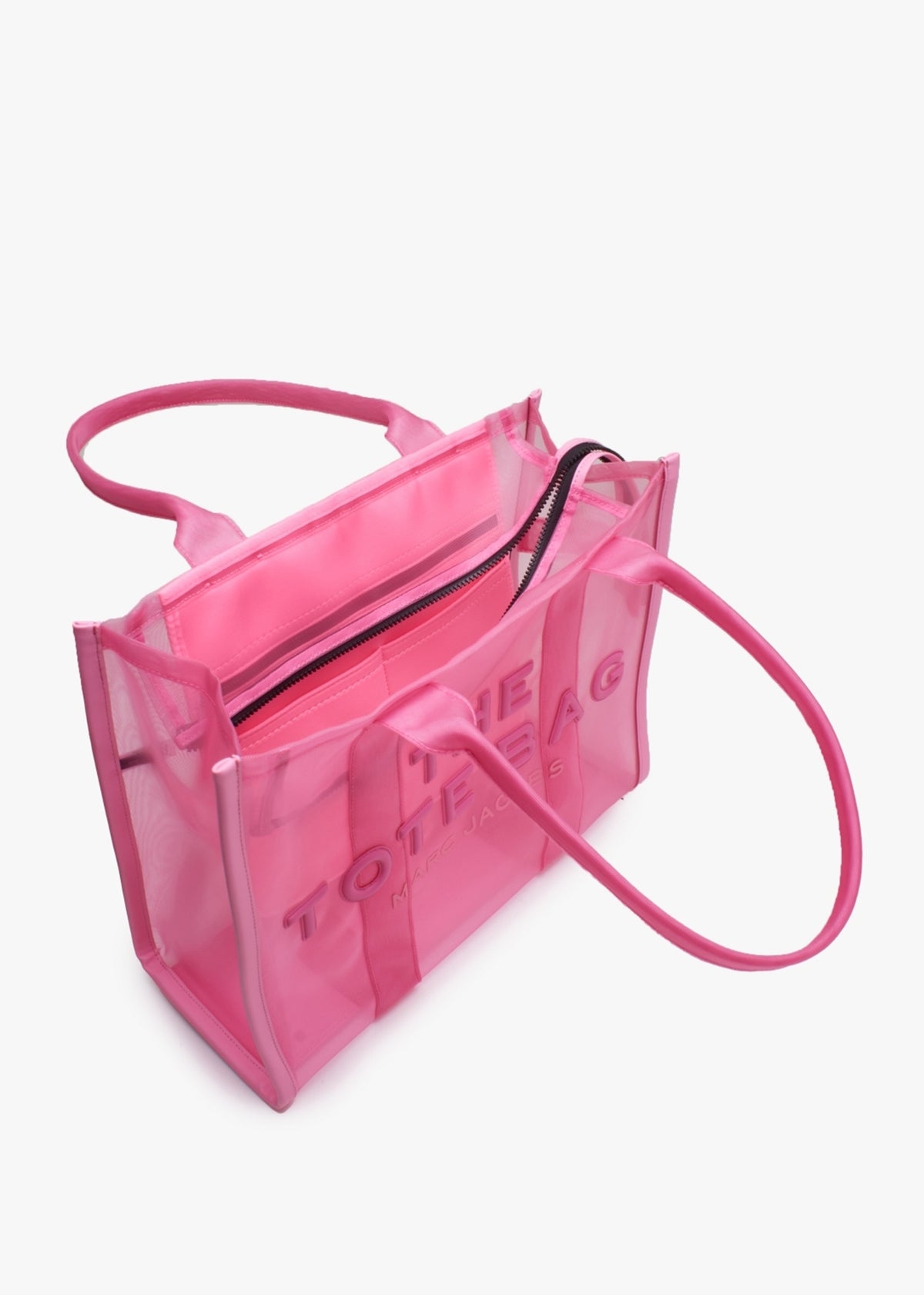 The Mesh Large Candy Pink Tote Bag