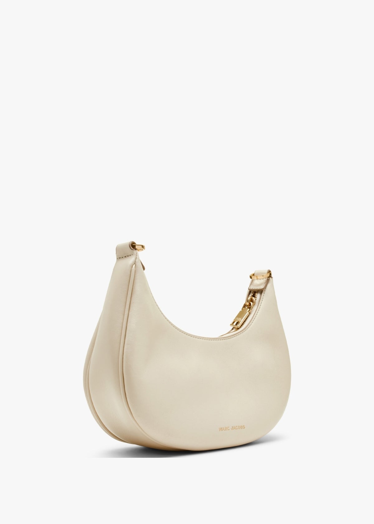 The Curve Cloud White Leather Shoulder Bag