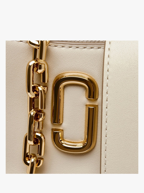 The Curve Cloud White Leather Shoulder Bag