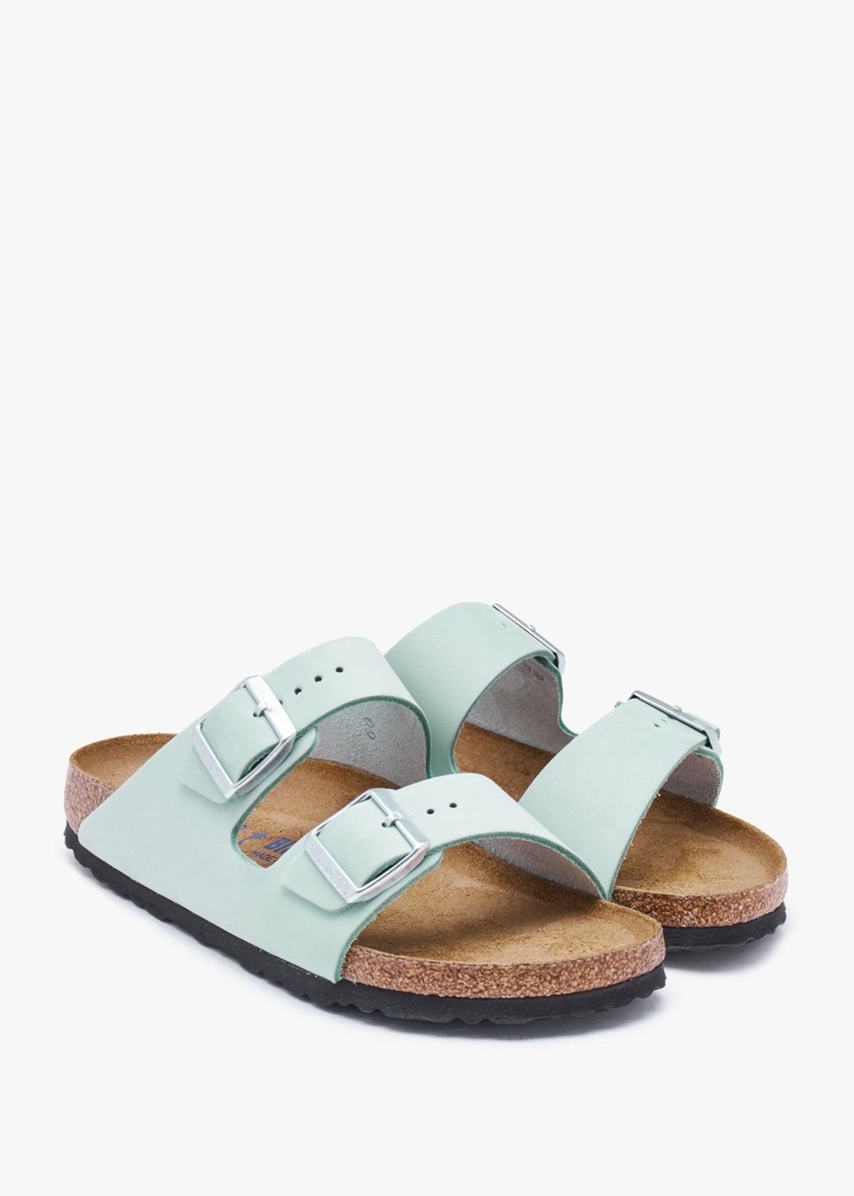 Arizona Soft Footbed Matcha Leather Two Bar Mules