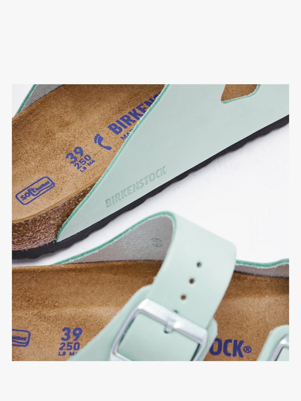 Arizona Soft Footbed Matcha Leather Two Bar Mules