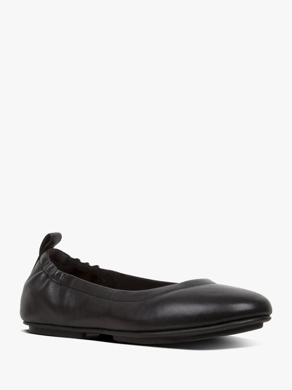 Allegro Black Soft Leather Ballet Pumps