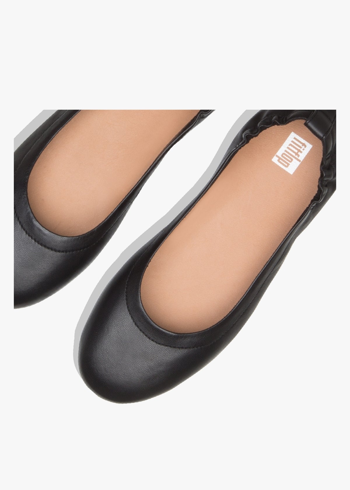 Allegro Black Soft Leather Ballet Pumps