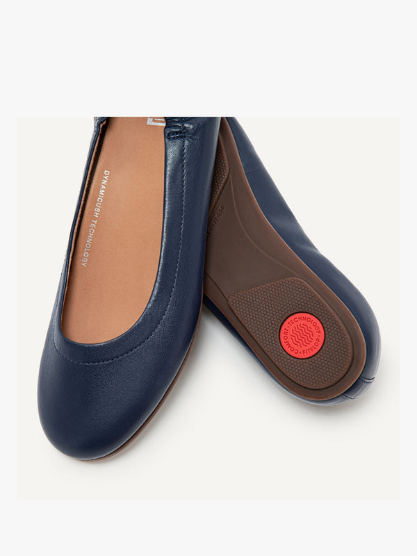 Allegro Midnight Navy Soft Leather Ballet Pumps