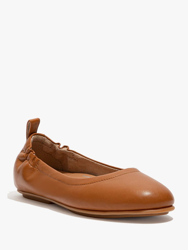 Allegro Light Tan Soft Leather Ballet Pumps