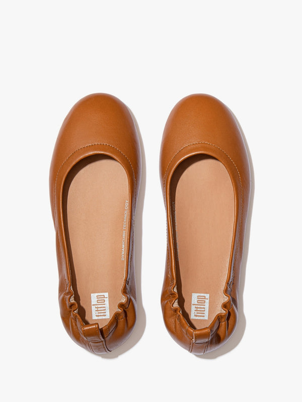 Allegro Light Tan Soft Leather Ballet Pumps