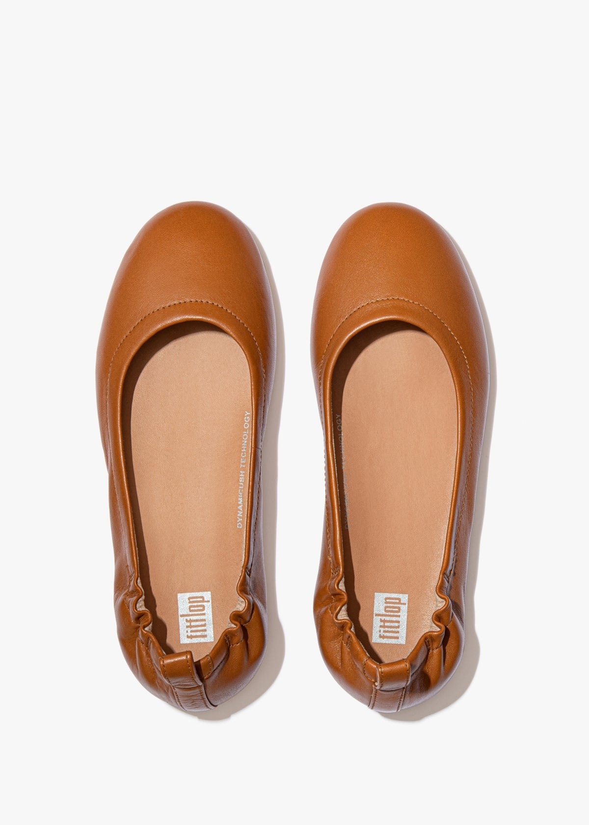 Allegro Light Tan Soft Leather Ballet Pumps