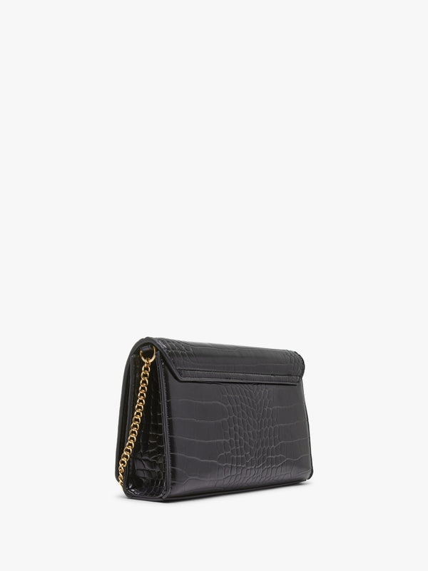 Croc Black Heart Shoulder Bag