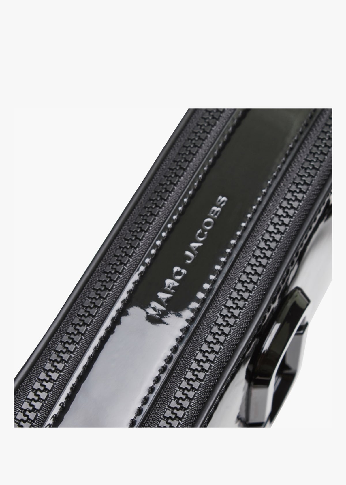 The Snapshot Black Patent Leather Camera Bag