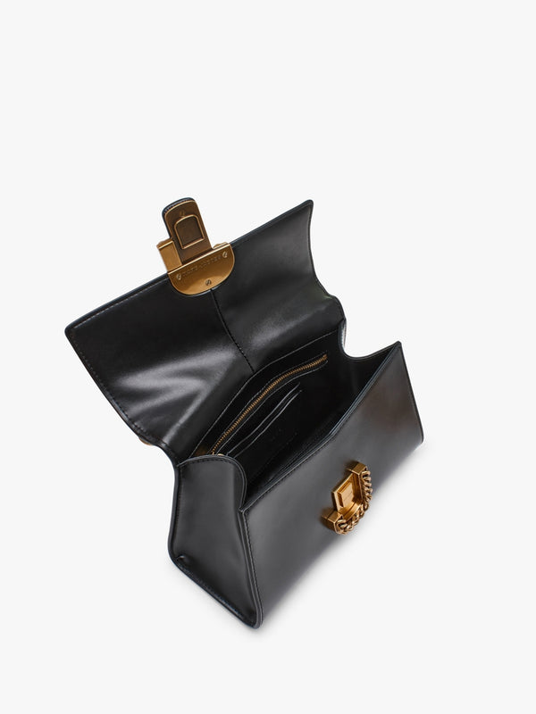 The ST. Marc Top Handle Black Leather Bag