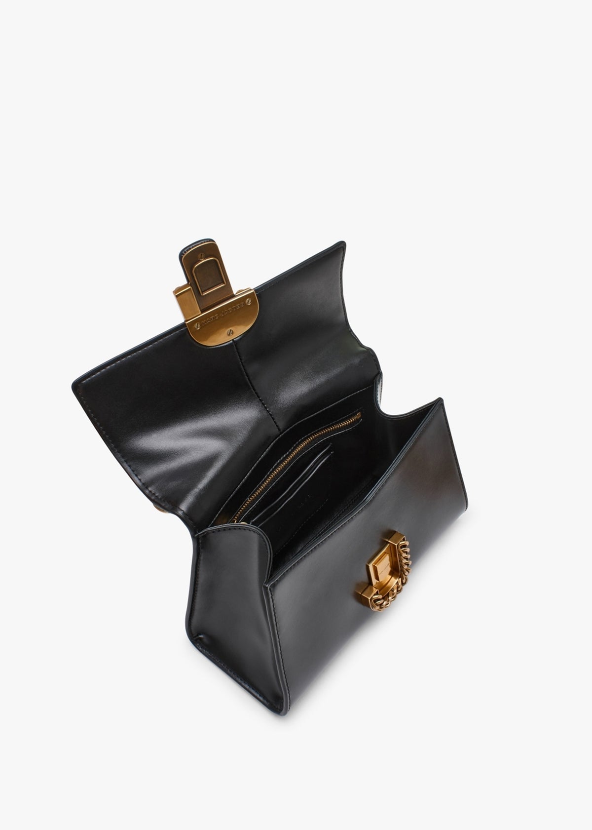The ST. Marc Top Handle Black Leather Bag