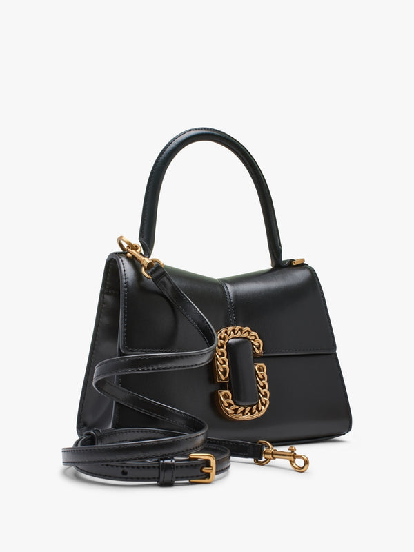 The ST. Marc Top Handle Black Leather Bag