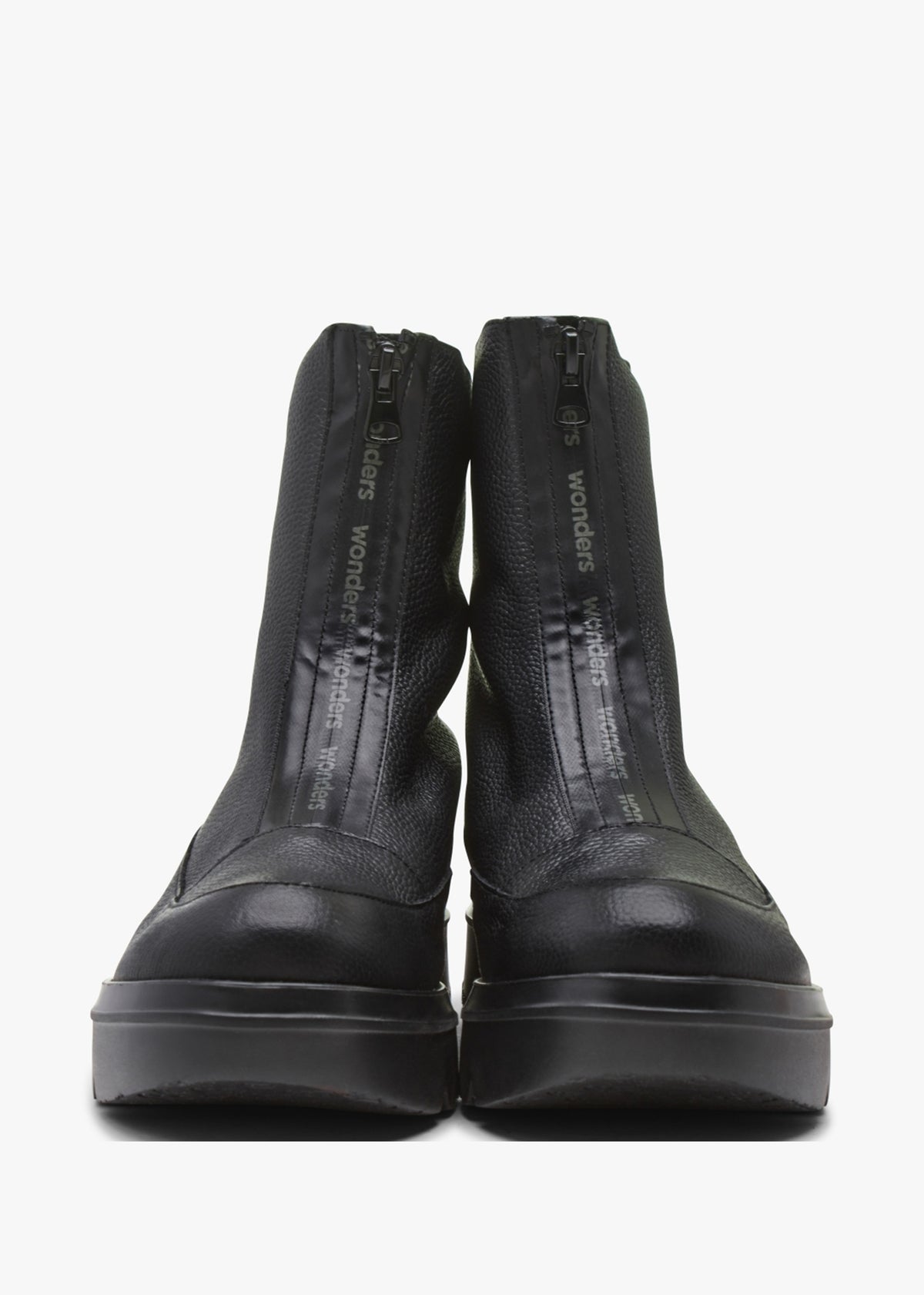 Black Leather Ankle Boots