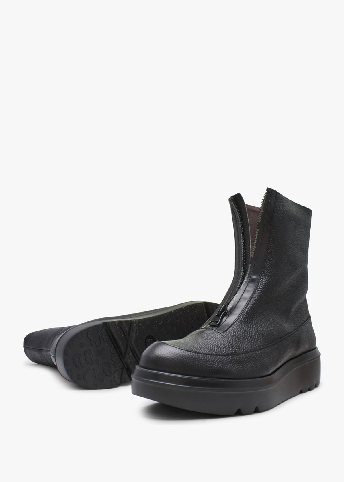 Black Leather Ankle Boots