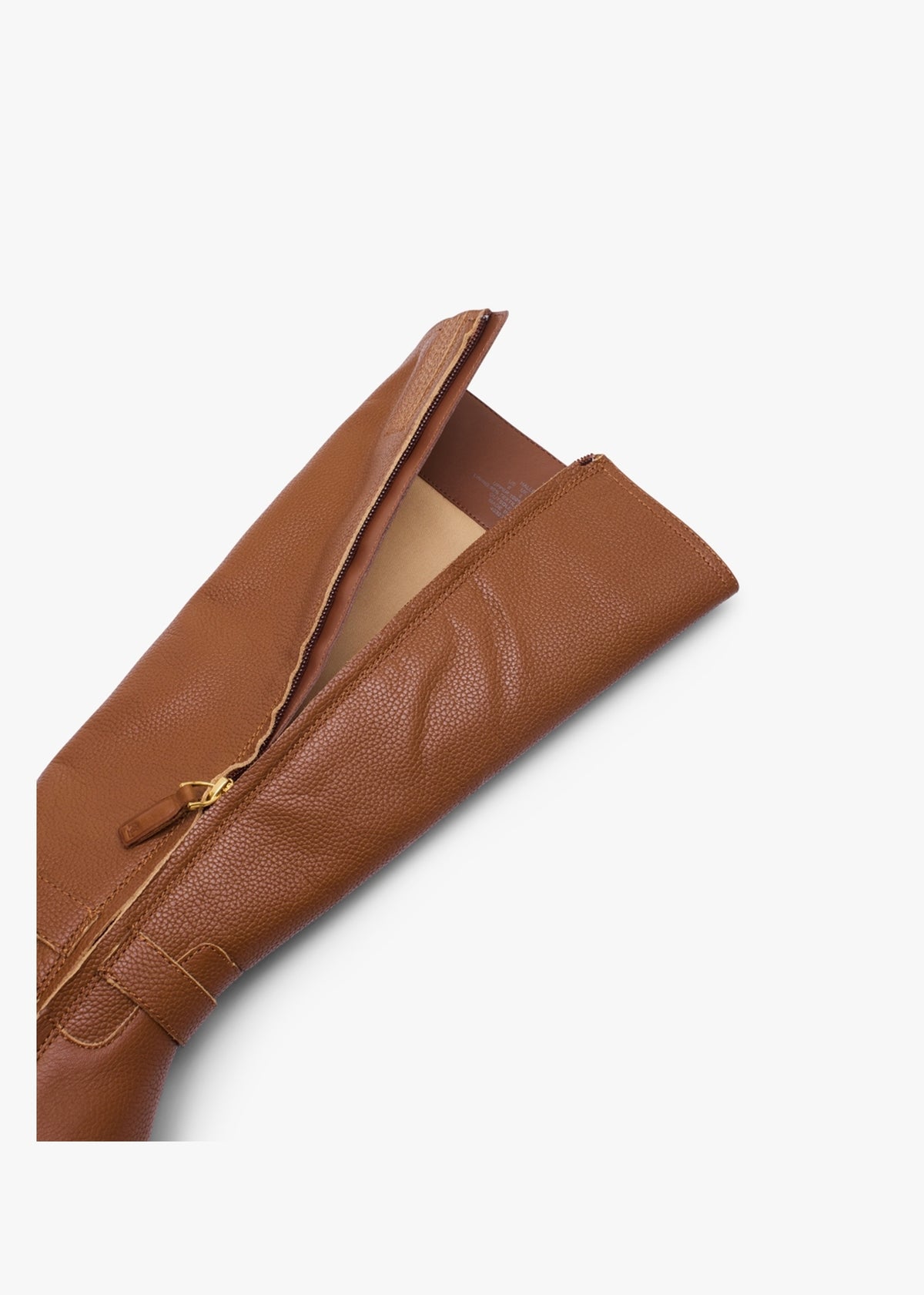 Hallee Polo Tan Leather Knee Boots