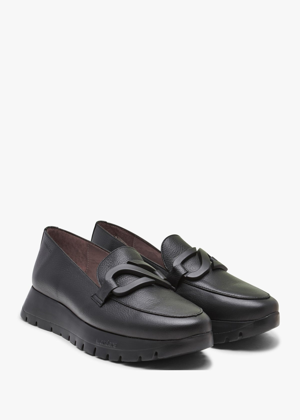 Wild Black Leather Loafers