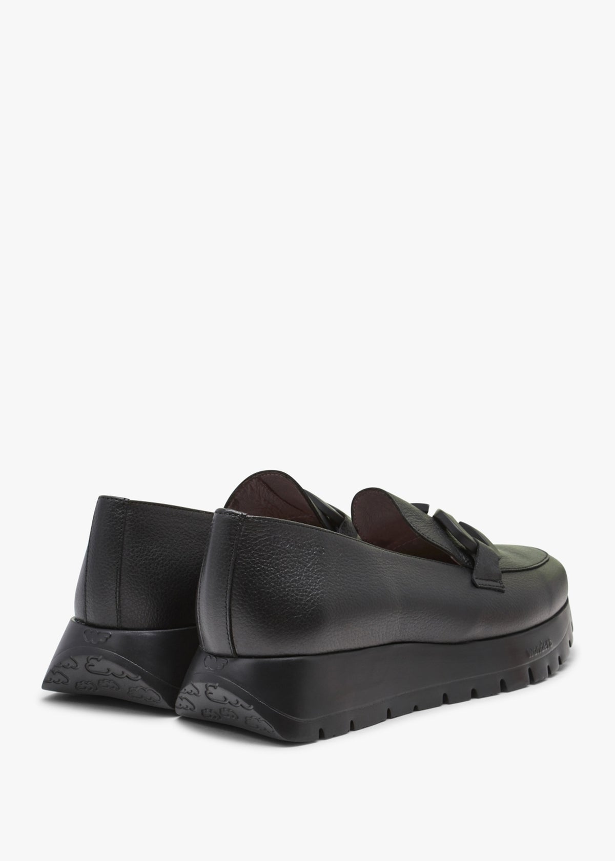 Wild Black Leather Loafers