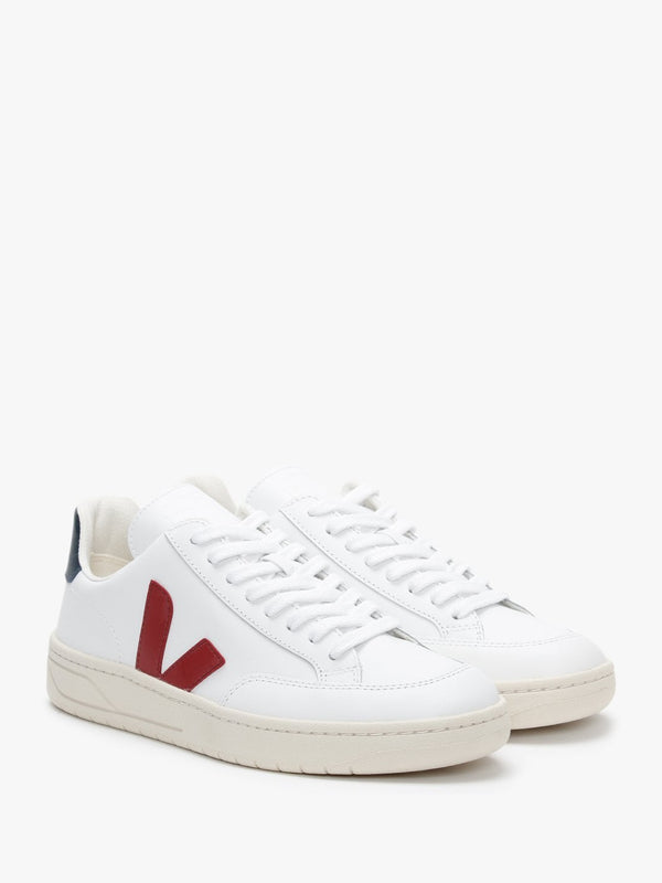 V-12 Leather Extra White Marsala Nautico Trainers
