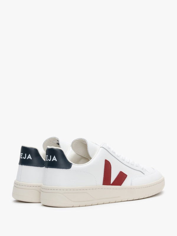 V-12 Leather Extra White Marsala Nautico Trainers