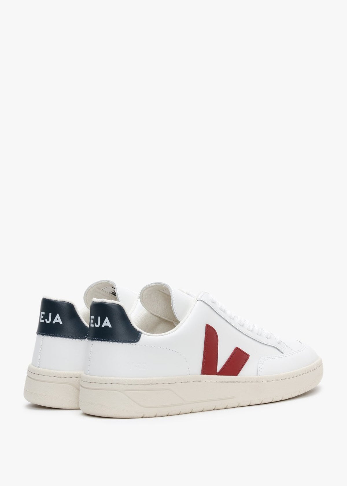 V-12 Leather Extra White Marsala Nautico Trainers