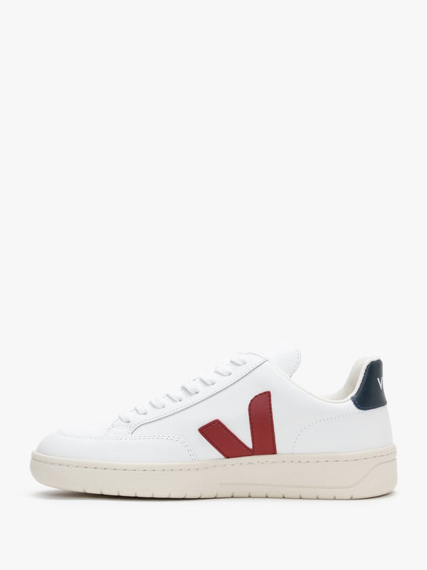 V-12 Leather Extra White Marsala Nautico Trainers