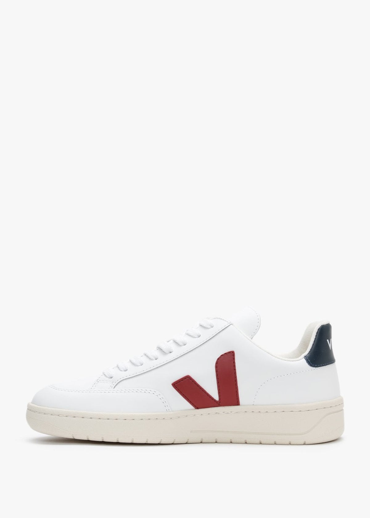 V-12 Leather Extra White Marsala Nautico Trainers