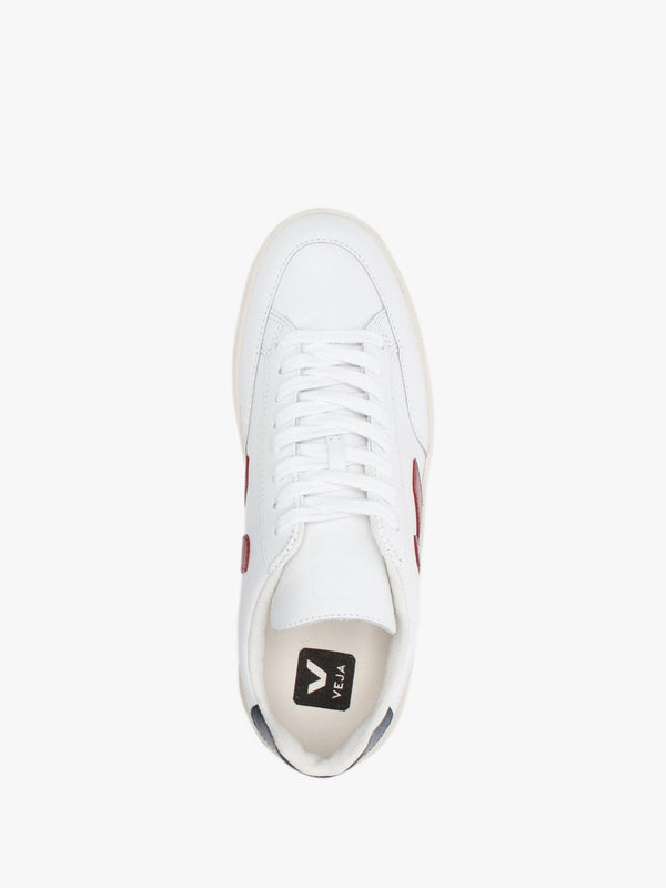 V-12 Leather Extra White Marsala Nautico Trainers