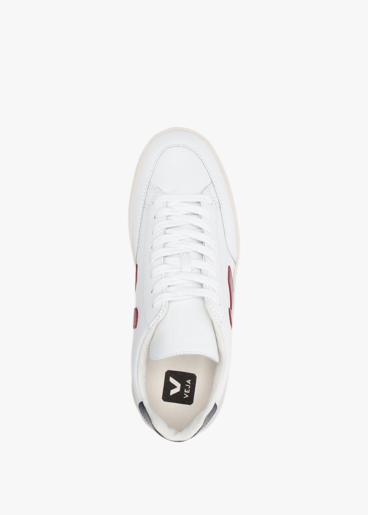 V-12 Leather Extra White Marsala Nautico Trainers