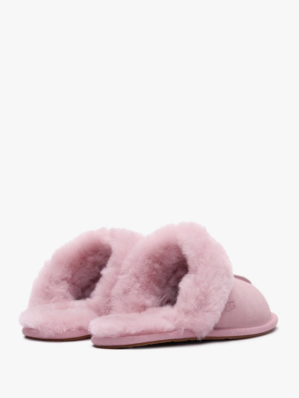 Women's Scuffette II Pink Crystal Suede Shearling Slippers