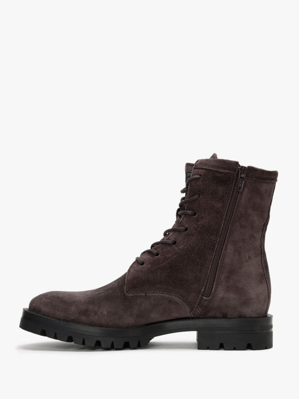 Parsley Brown Suede Lace Up Ankle Boots