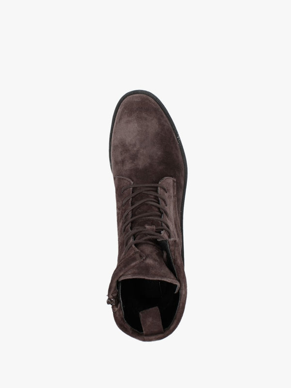 Parsley Brown Suede Lace Up Ankle Boots