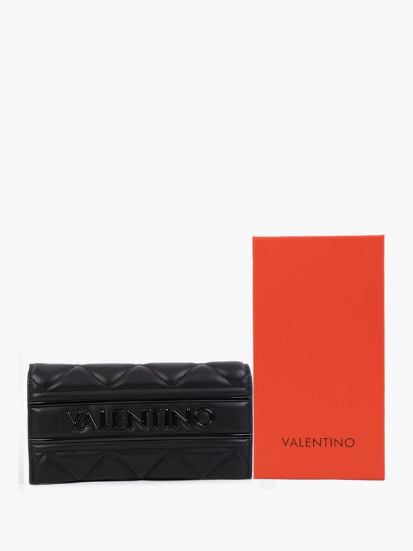 Womens Ada Black Quilted Wallet In Black