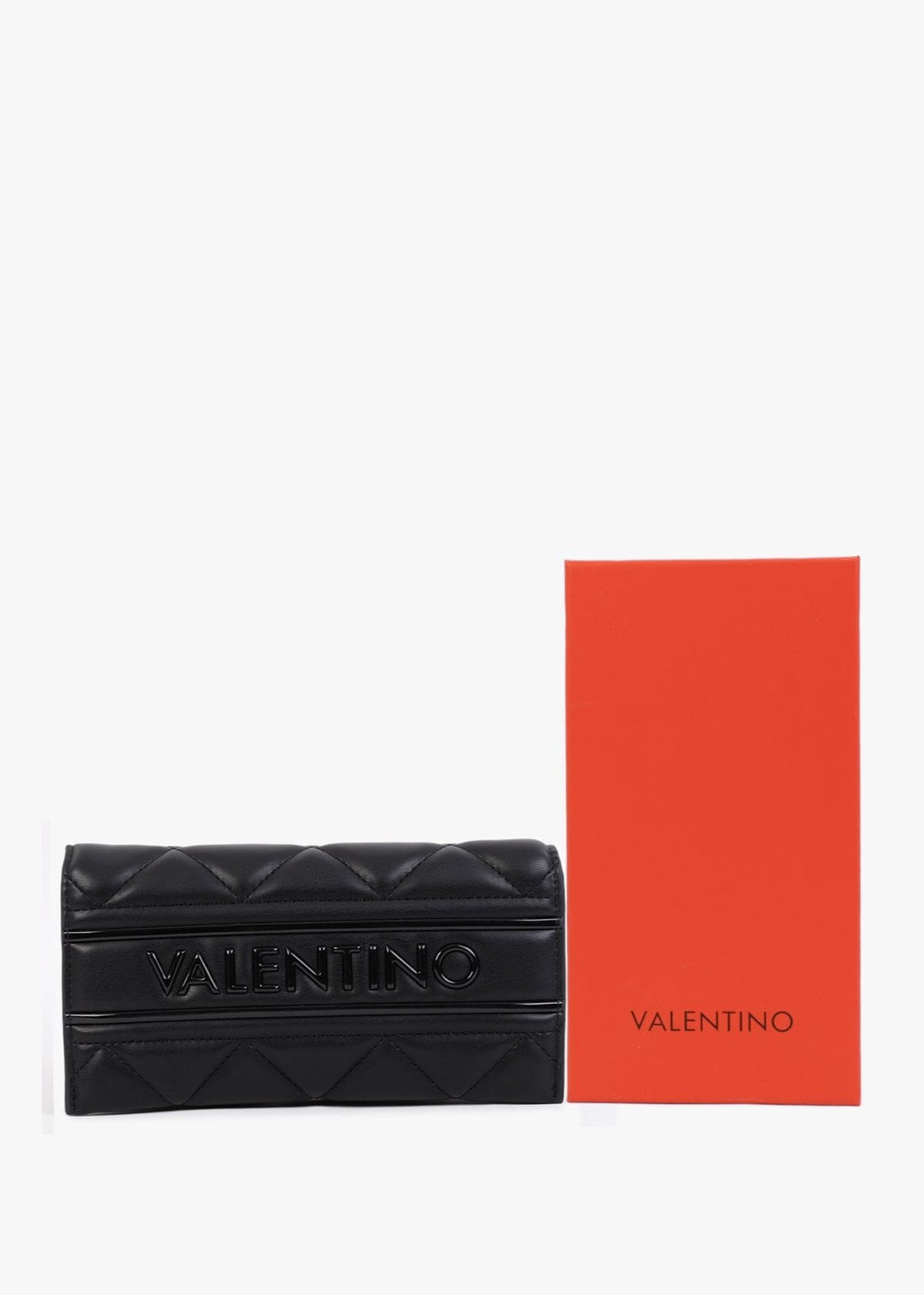 Womens Ada Black Quilted Wallet In Black