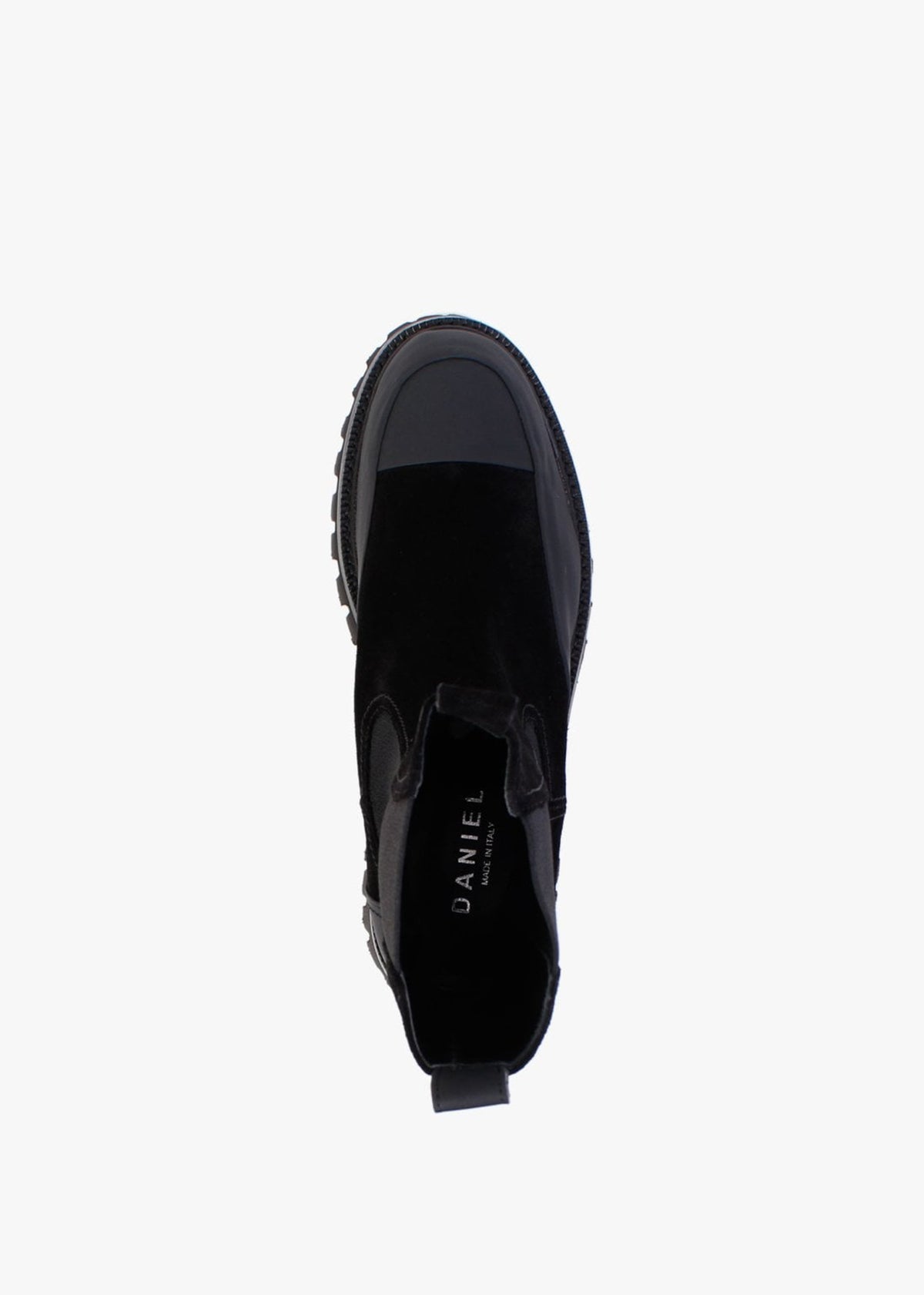 Nellie Black Suede Toe Cap Chelsea Boots