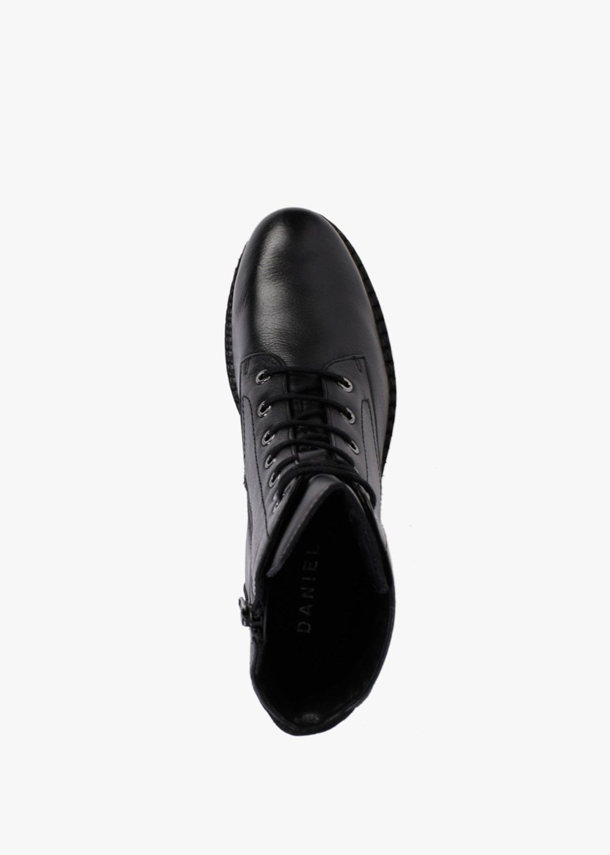 Sazzy Black Leather Embellished Ankle Boots