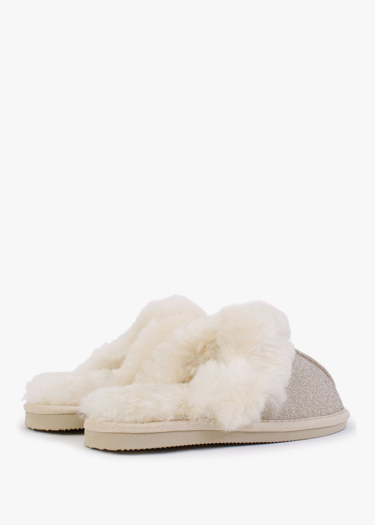 Soglit Gold Sheepskin Slippers