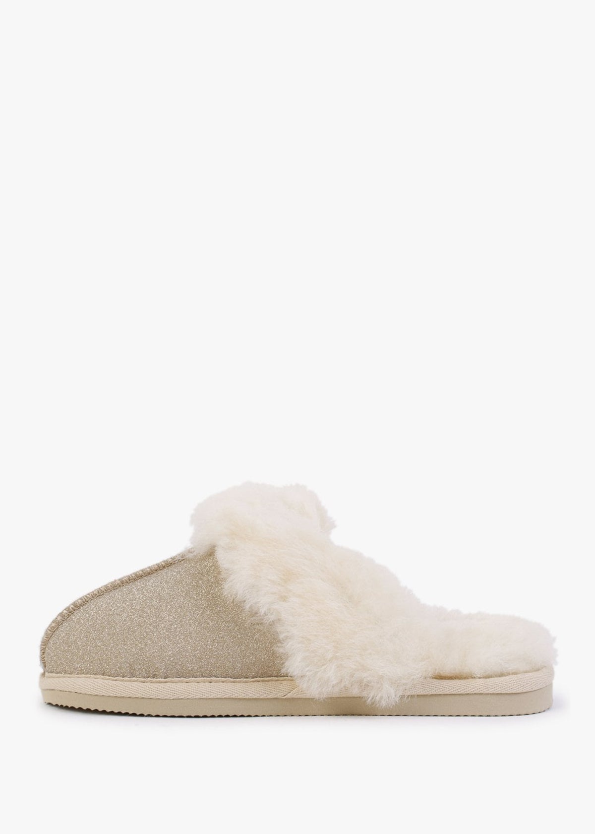 Soglit Gold Sheepskin Slippers