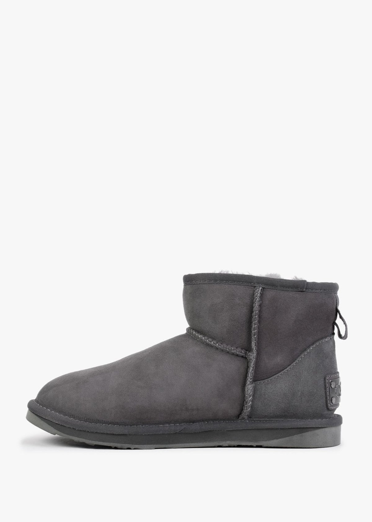 Heritage Xtra Short Gray Twinface Sheepskin Boots