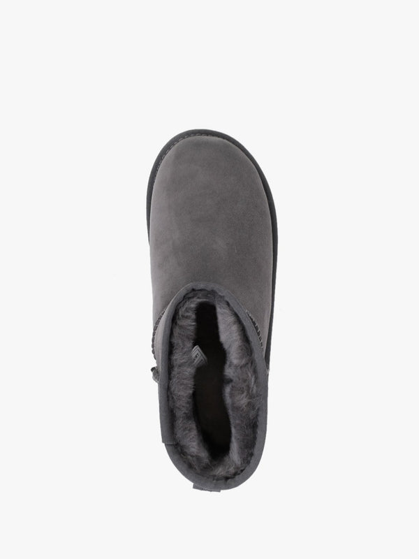 Heritage Xtra Short Gray Twinface Sheepskin Boots