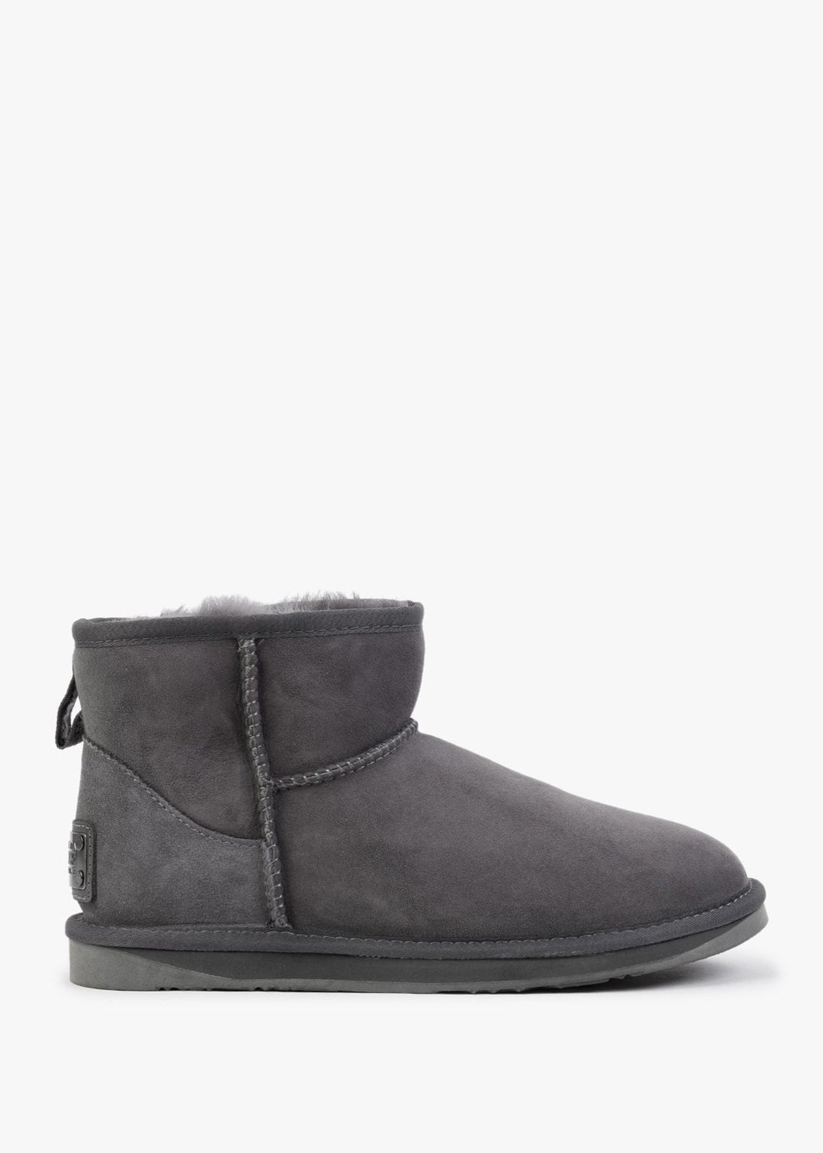 Heritage Xtra Short Gray Twinface Sheepskin Boots