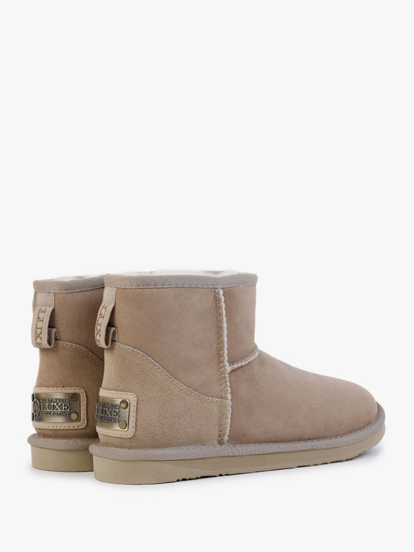 Heritage Xtra Short Sand Twinface Sheepskin Boots