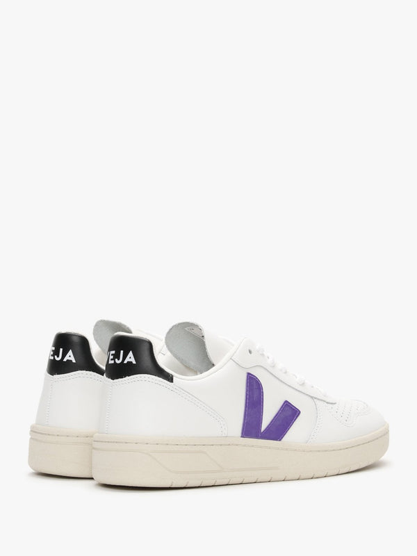 V-10 Leather Extra White Purple Black Trainers