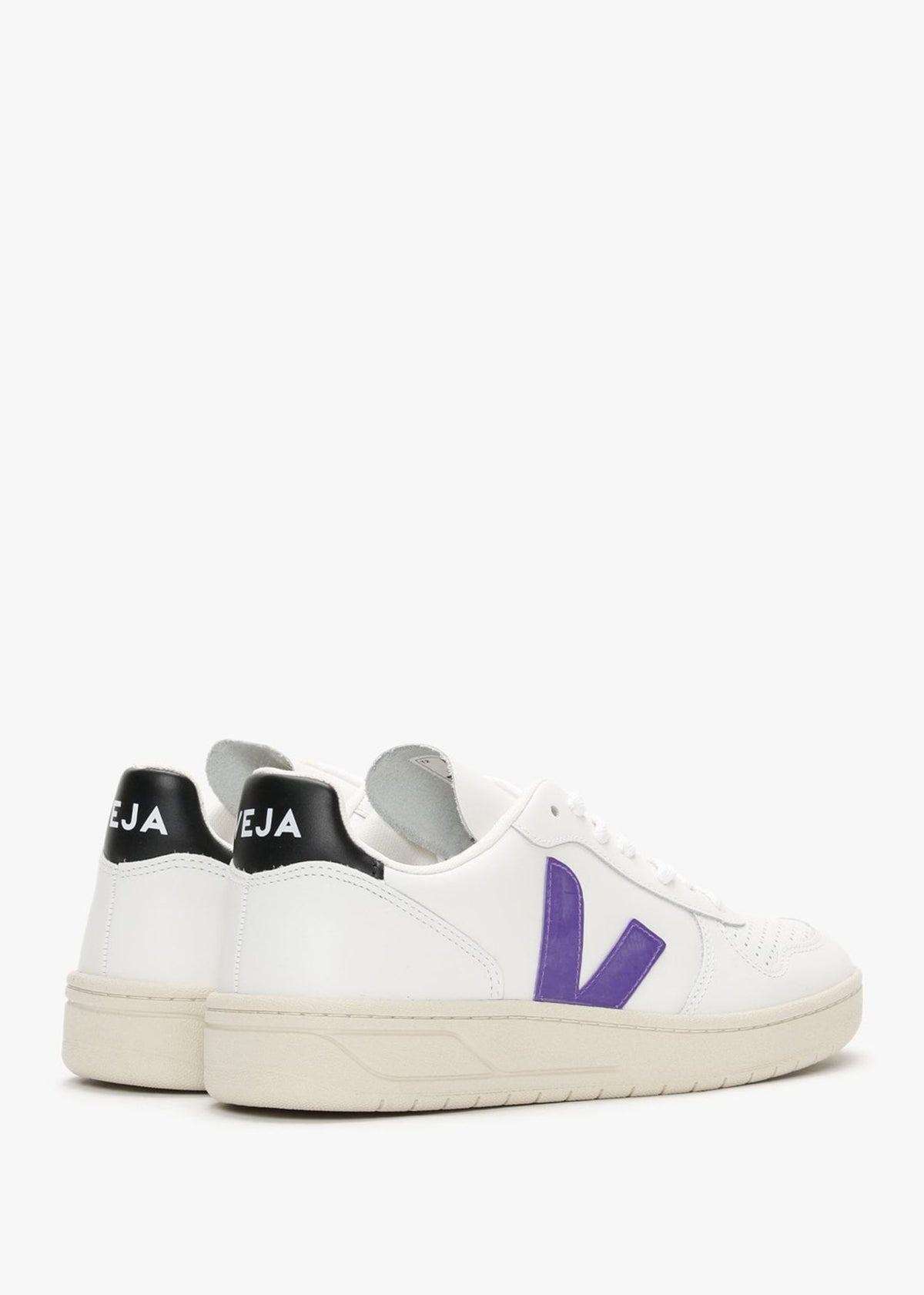 V-10 Leather Extra White Purple Black Trainers